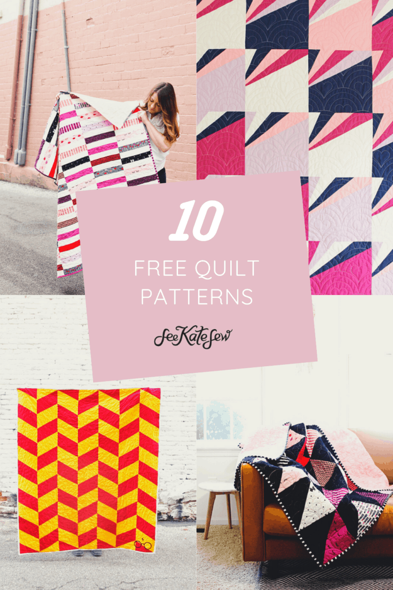 10 Free Quilt Patterns - see kate sew