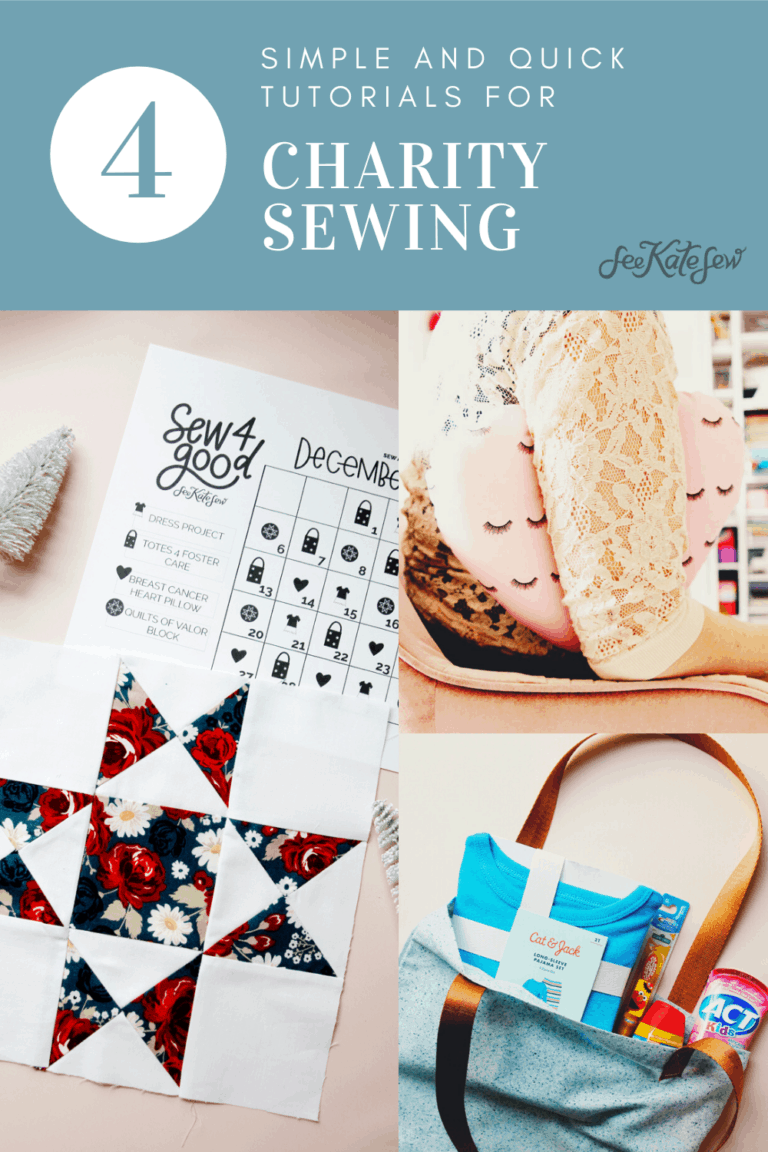 Sew4Good December Sewing for Charity Challenge see kate sew