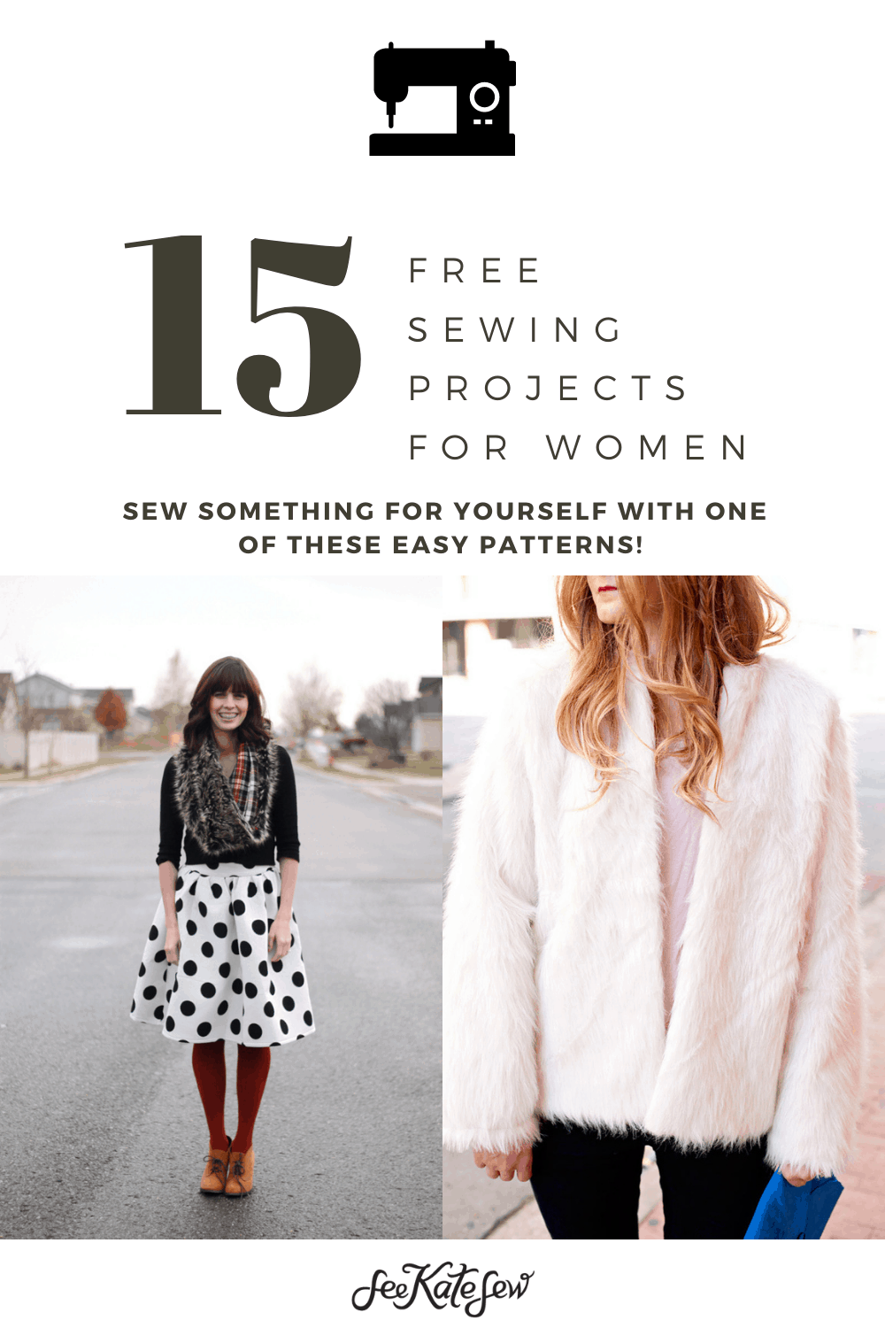 15 free sewing patterns for women - see kate sew