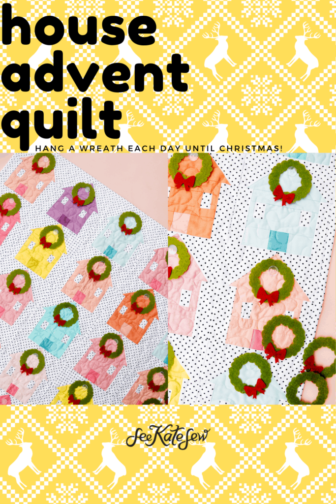 DIY House Quilt Block Calendar