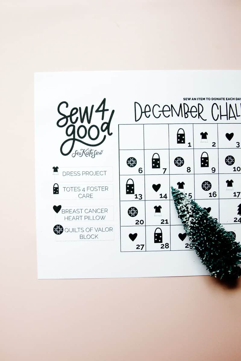 Sew4Good December Sewing for Charity Challenge