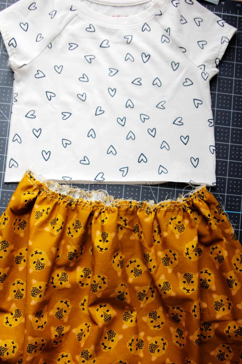 T-shirt Dress Tutorial with Skirt