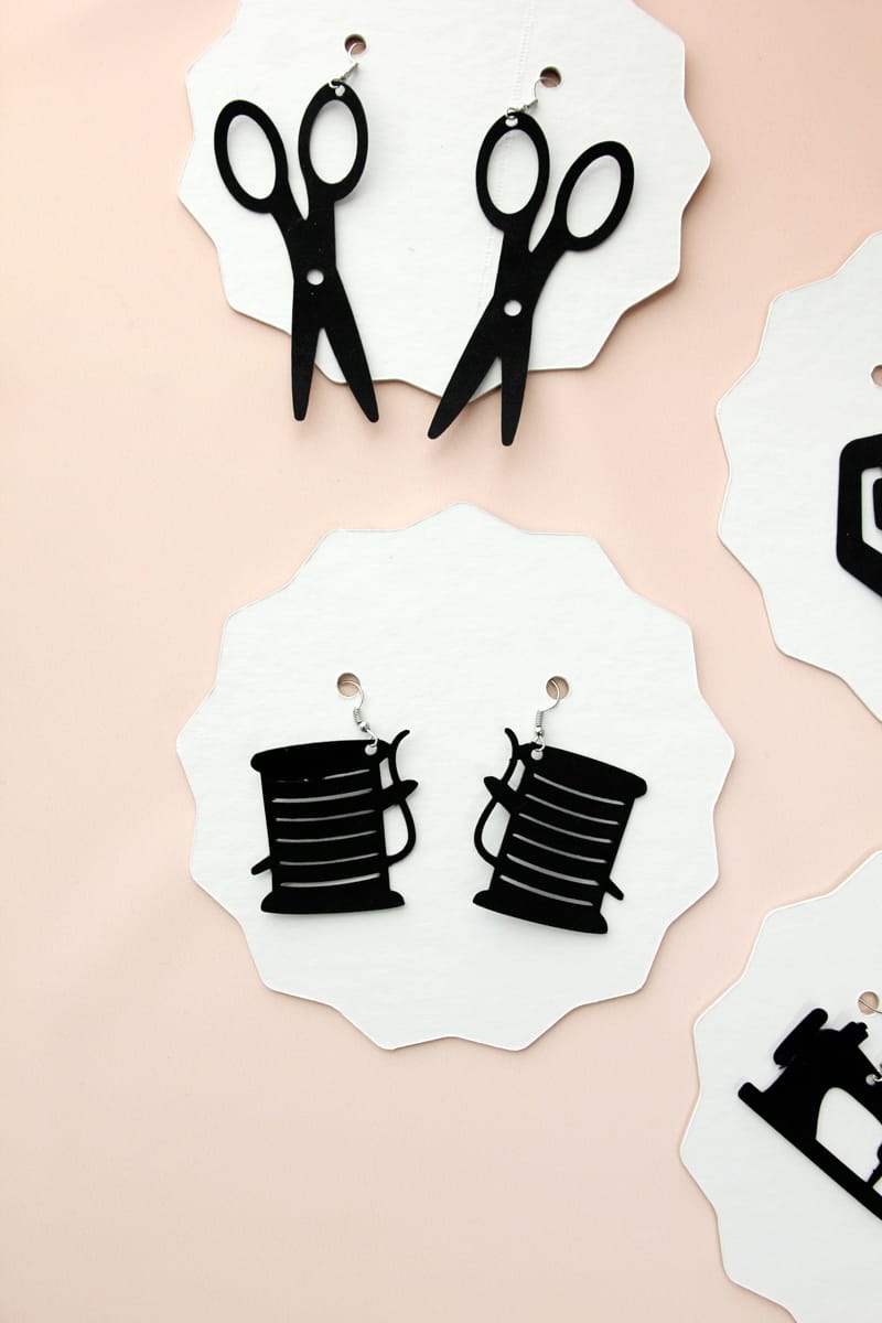 How to Make Leather Earrings with the Cricut Maker - see kate sew