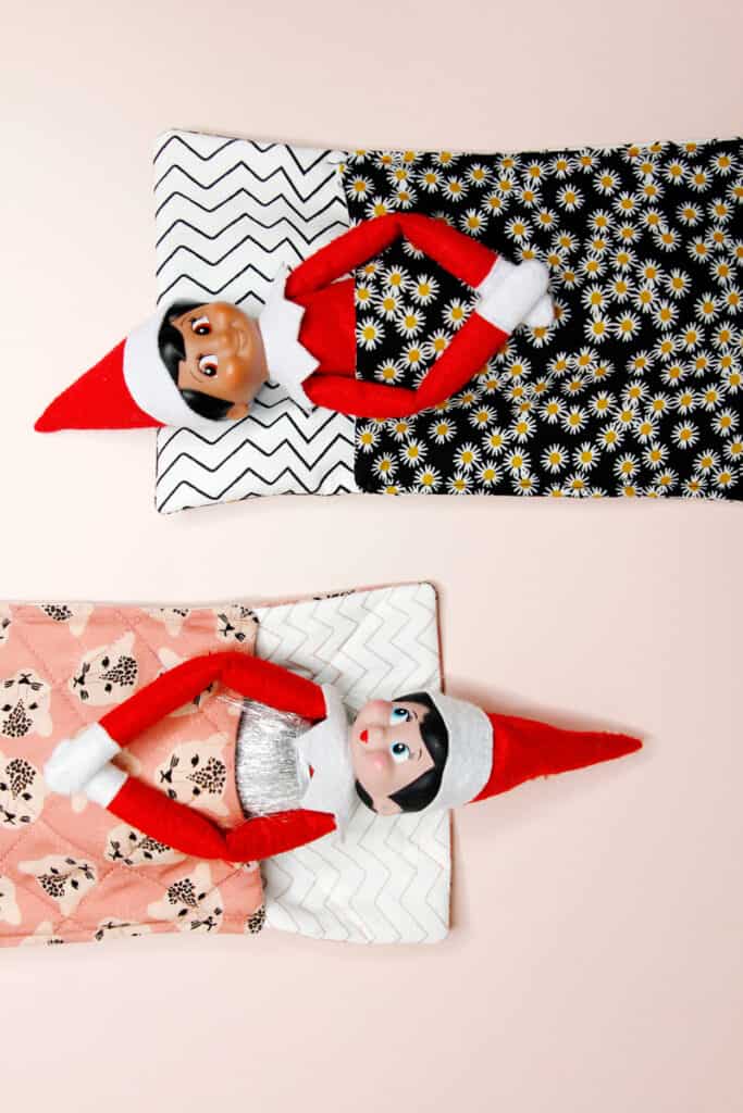 how to make elf on the shelf sleeping bag see kate sew