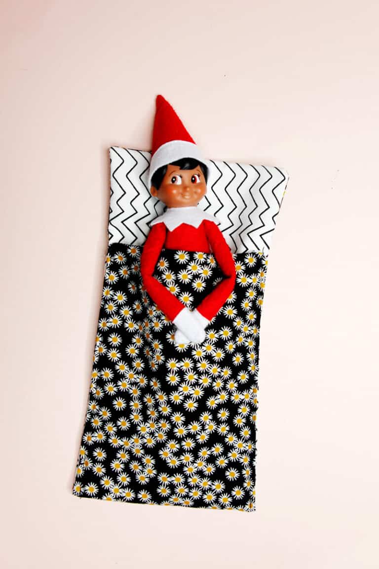 how to make elf on the shelf sleeping bag - see kate sew