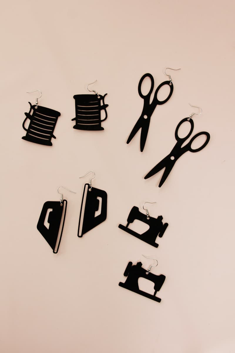 Sewing Earrings 