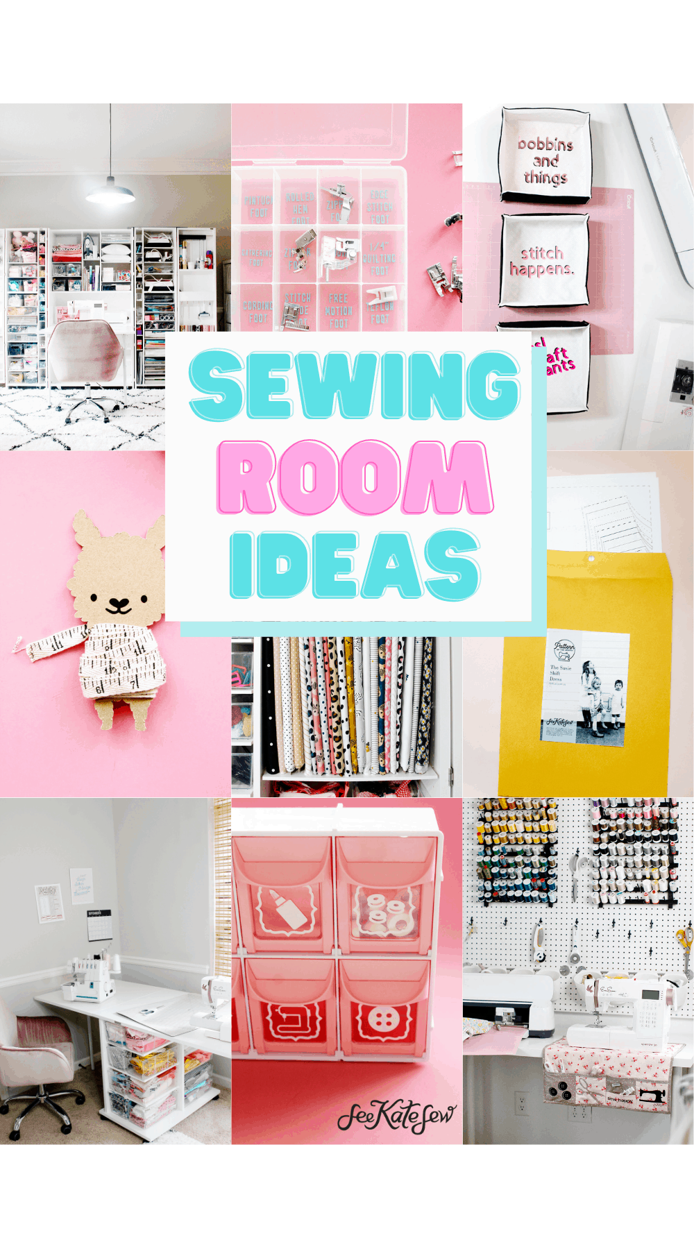 Craft and Sewing Room Storage and Organization