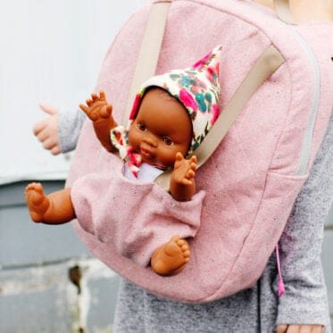 Cute Baby Doll Backpack Sewing Pattern