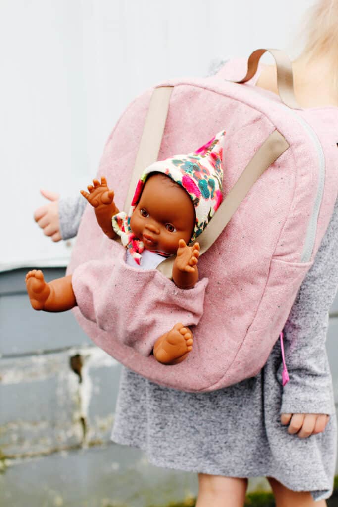 Cute Baby Doll Backpack Sewing Pattern