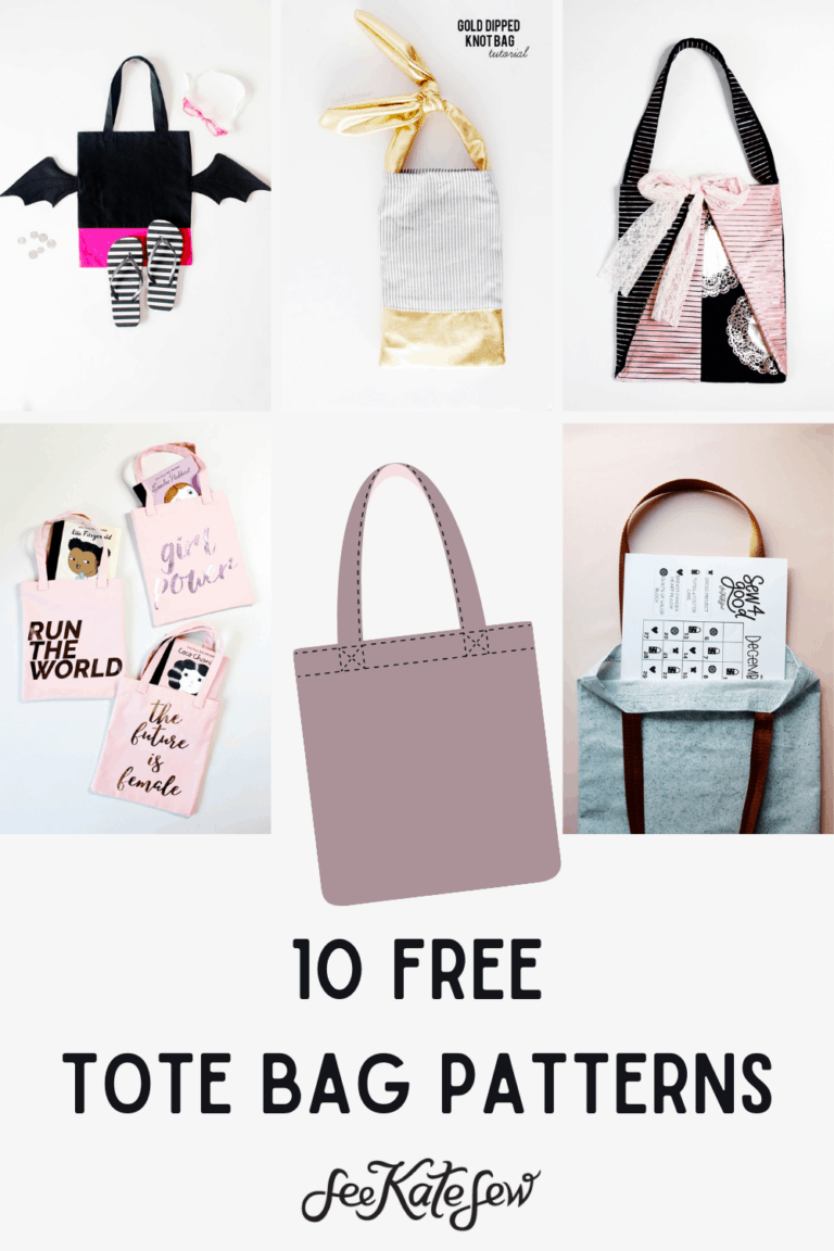 10 FREE Tote Bag Patterns See Kate Sew