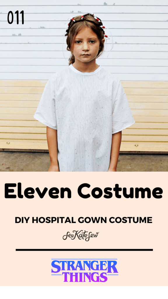 Eleven Hospital Gown Costume DIY see kate sew