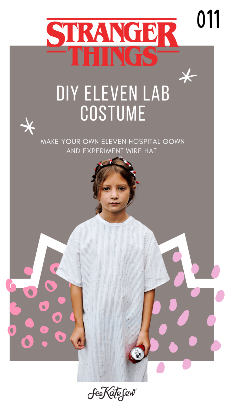 Eleven Hospital Gown Costume DIY see kate sew