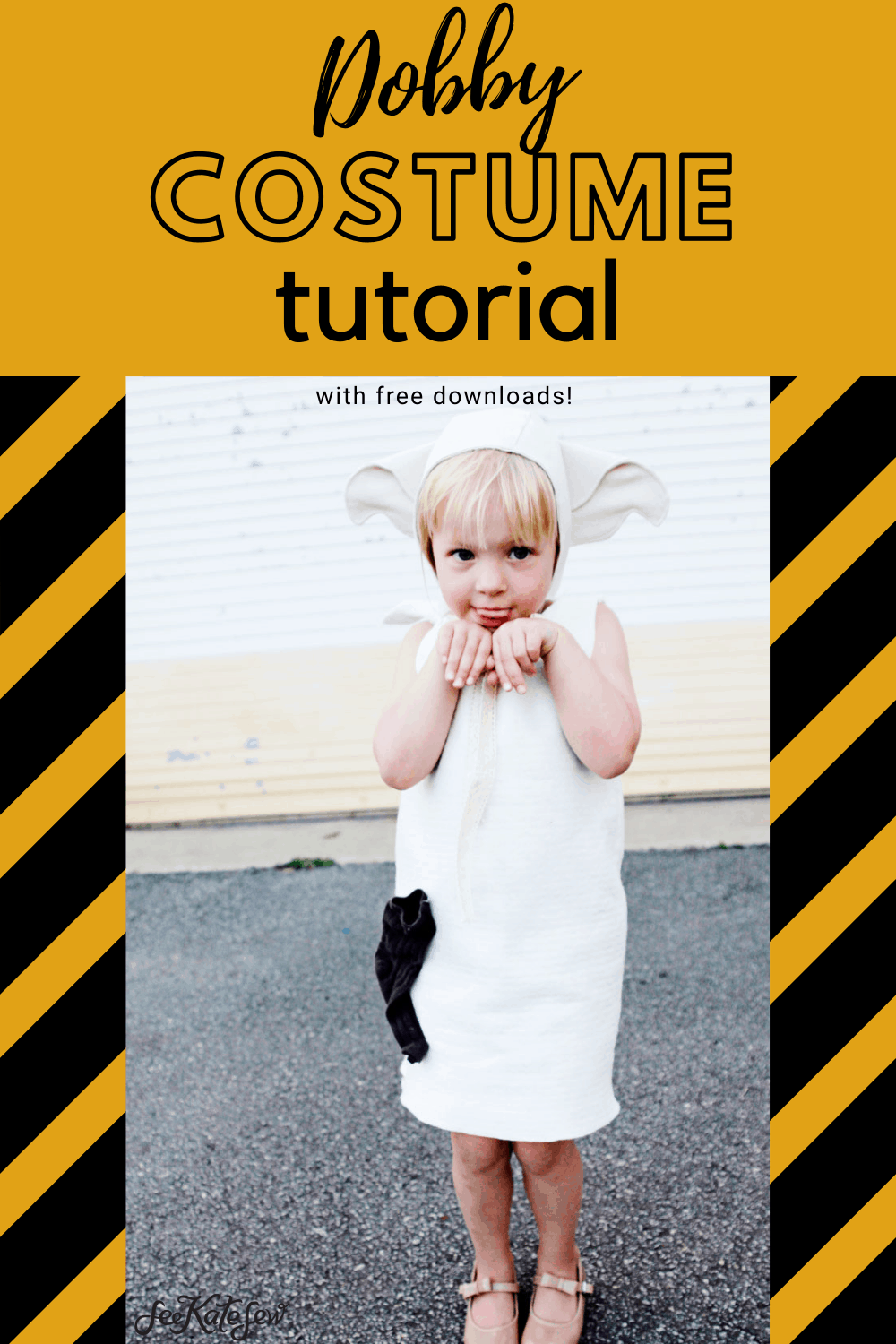 DIY Dobby Costume for Kids with Pattern see kate sew