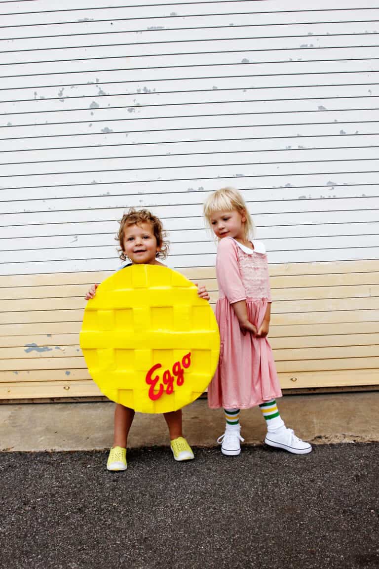 how to make a waffle costume DIY Eggo Costume see kate sew