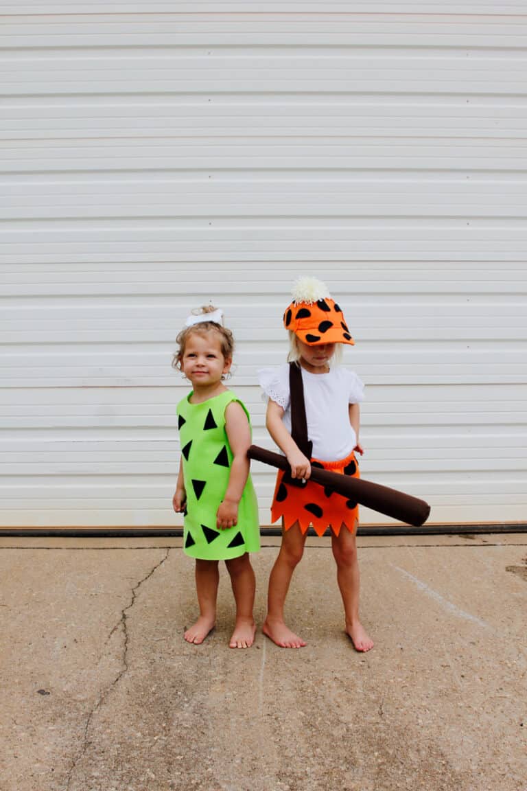 DIY Bam Bam Costume Homemade Flintstones see kate sew