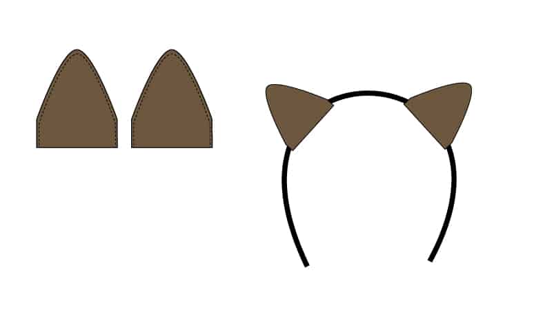 Diy Leopard Costume And Easy Homemade Cat Ears See Kate Sew - Diy Cat Ears For Costume