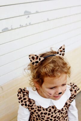 DIY Leopard Costume and Easy Homemade Cat Ears - see kate sew