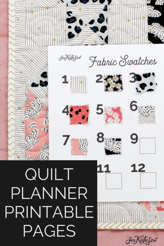 Quilt Planner Printable Pages | See Kate Sew