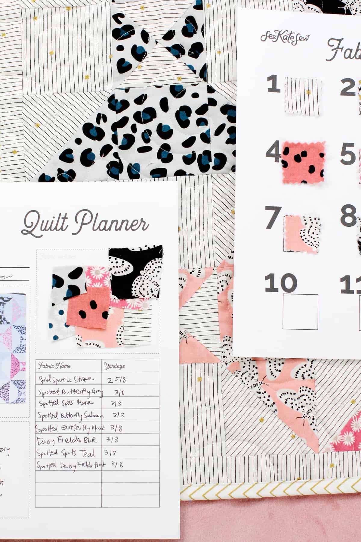 Quilt Planning Worksheets