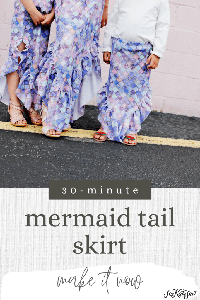 Mermaid Tail Skirt Sewing Pattern