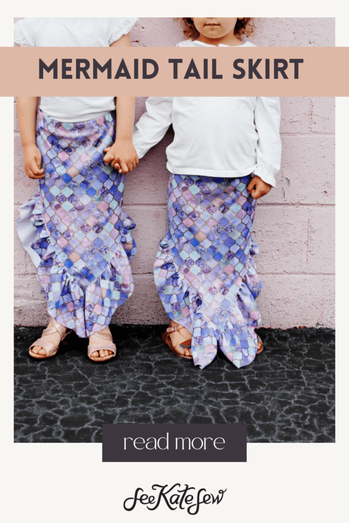 Mermaid Tail Skirt Sewing Pattern