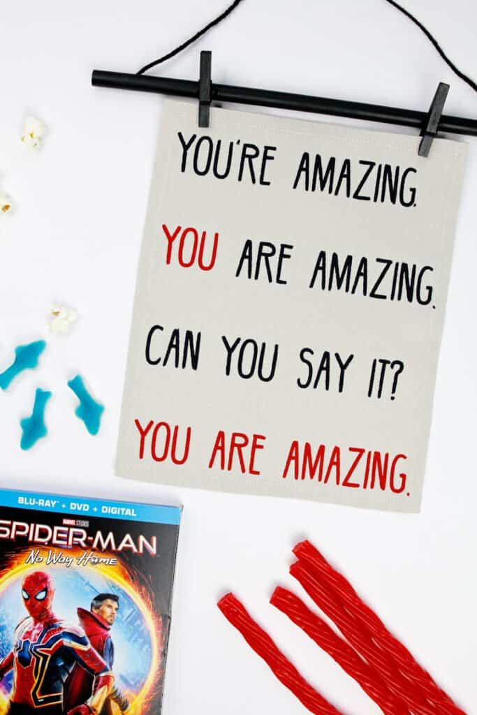 Interchangeable Quote Wall Decor with Spider-Man: No Way Home