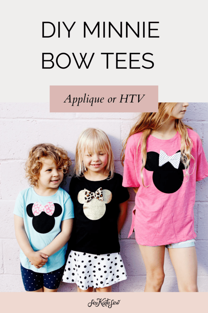 DIY Minnie Bow Tees