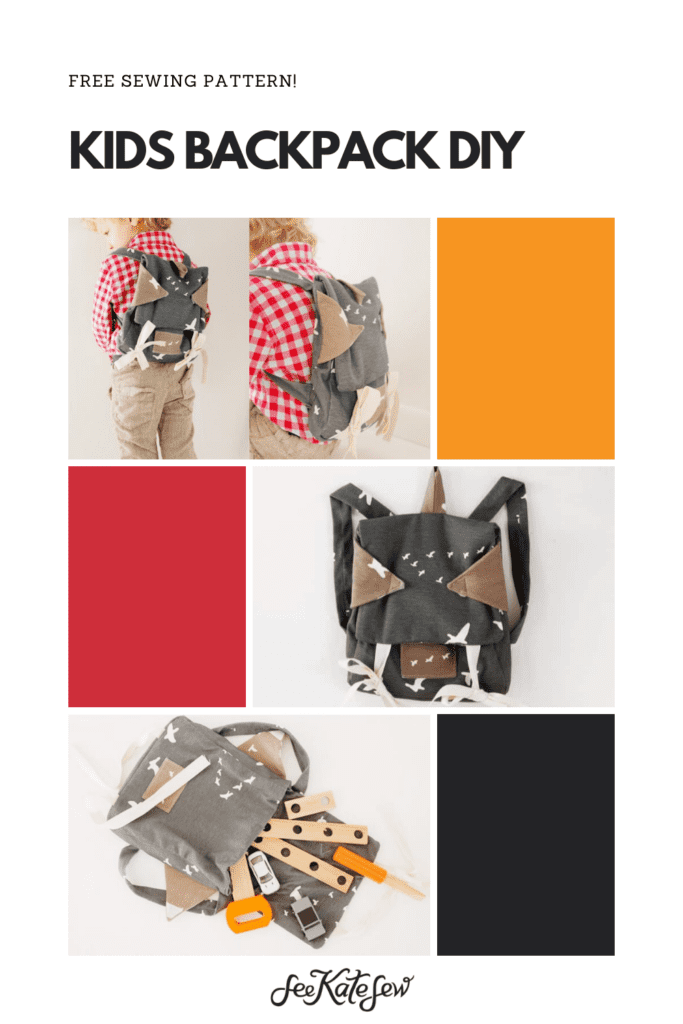 Cat Backpack FREE sewing pattern - Sew Modern Kids