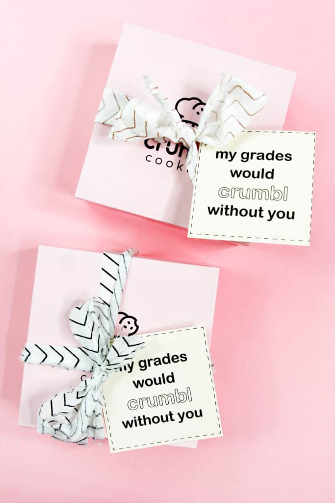 Crumbl Cookies Teacher Gift Printable