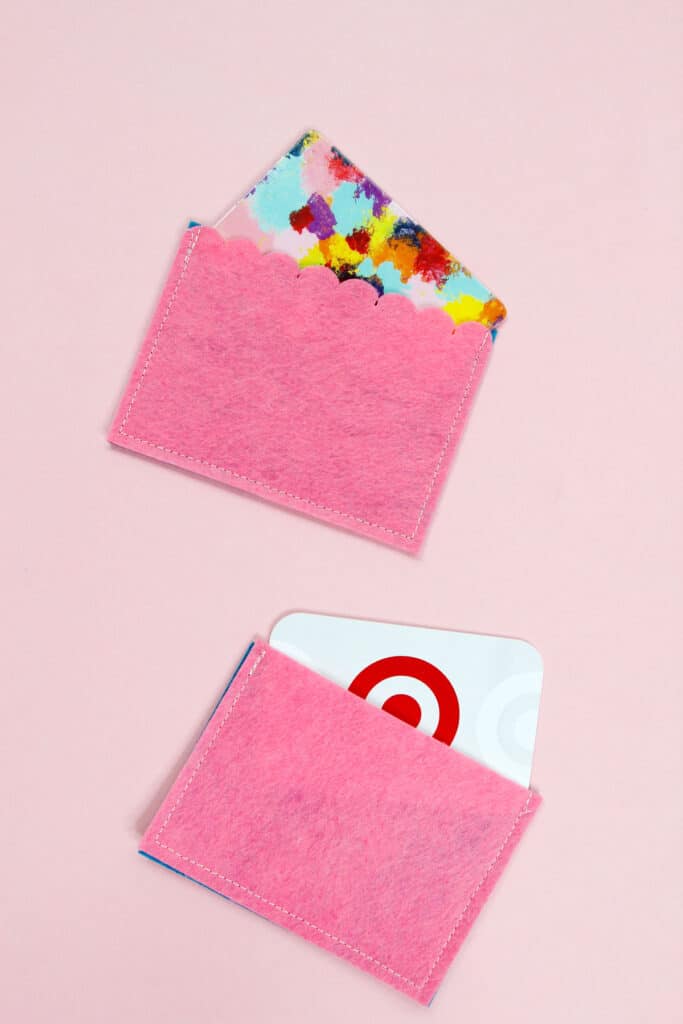 DIY Gift Card Holder with Cricut Felt - see kate sew