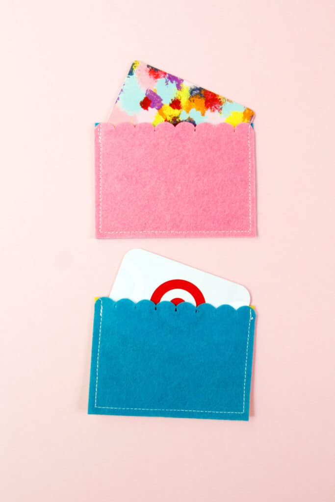 DIY Gift Card Holder with Cricut Felt - see kate sew