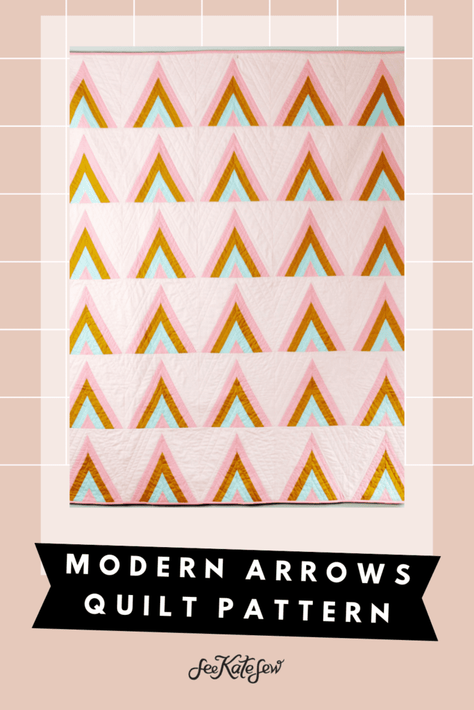 Modern Arrows Mountain Quilt