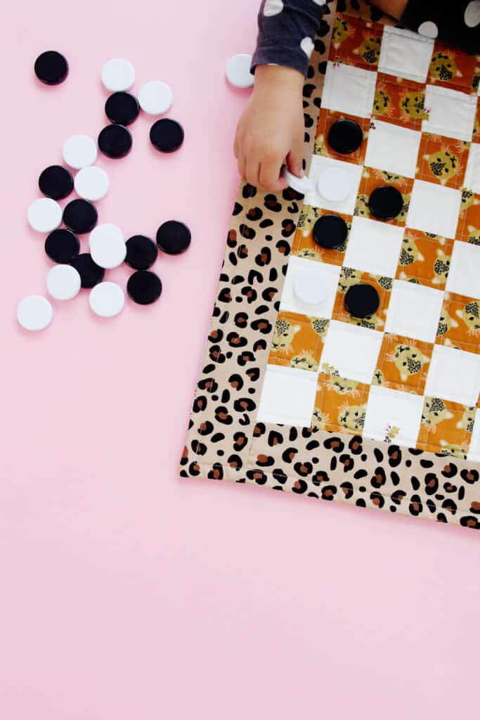 fabric checkerboard game