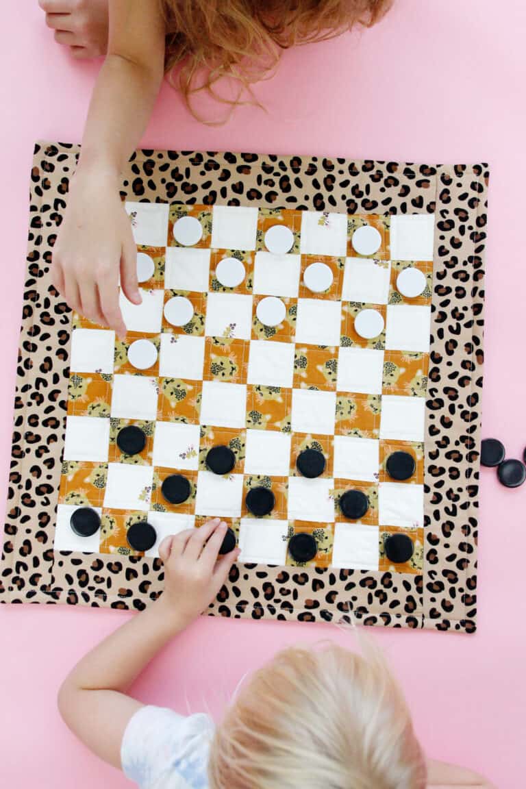 fabric checkerboard game pattern see kate sew