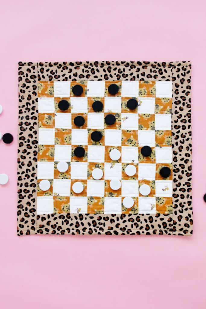 Checkers Board Sewing Pattern Quilt 