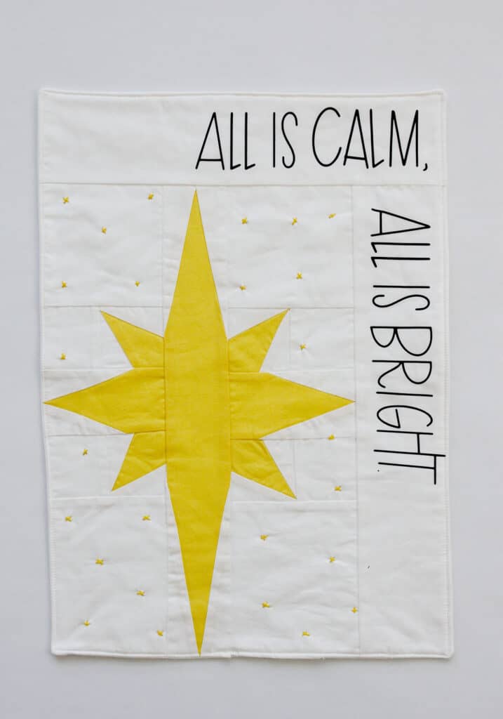 All is Calm, All is Bright - Star Quilt Block