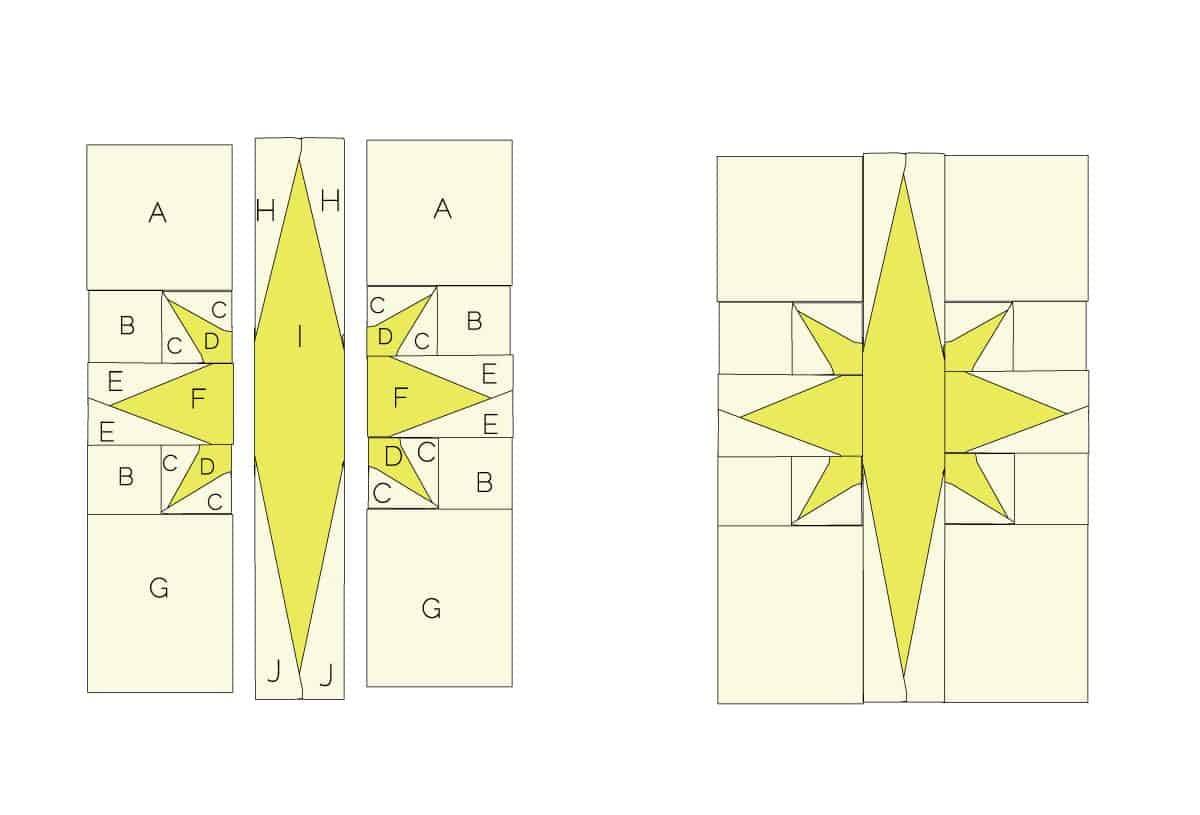 Christmas Star Quilt Block - see kate sew