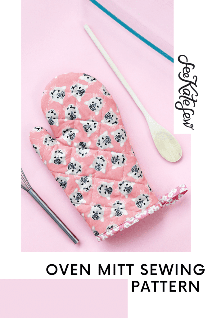 Oven mitt free sewing pattern - Merriment Design