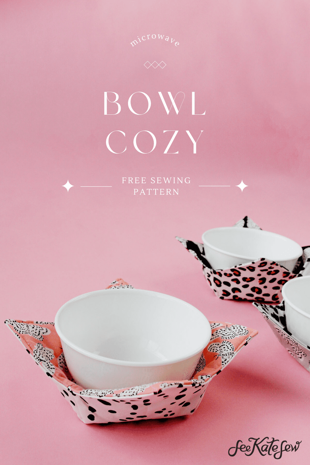 Microwave Bowl Cozy Pattern See Kate Sew