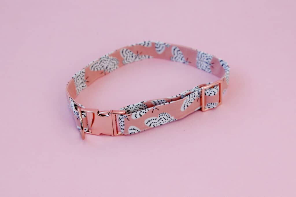 Sew dog shop collar