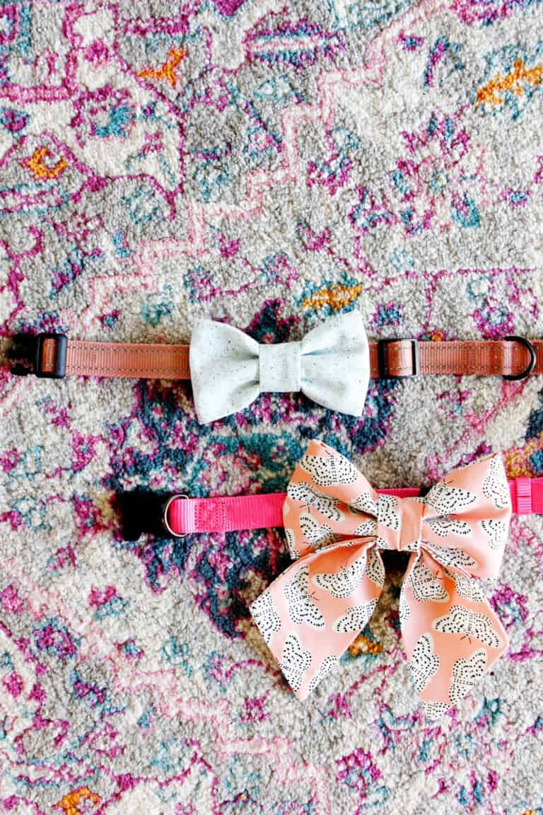 how to make diy dog collar bows see kate sew