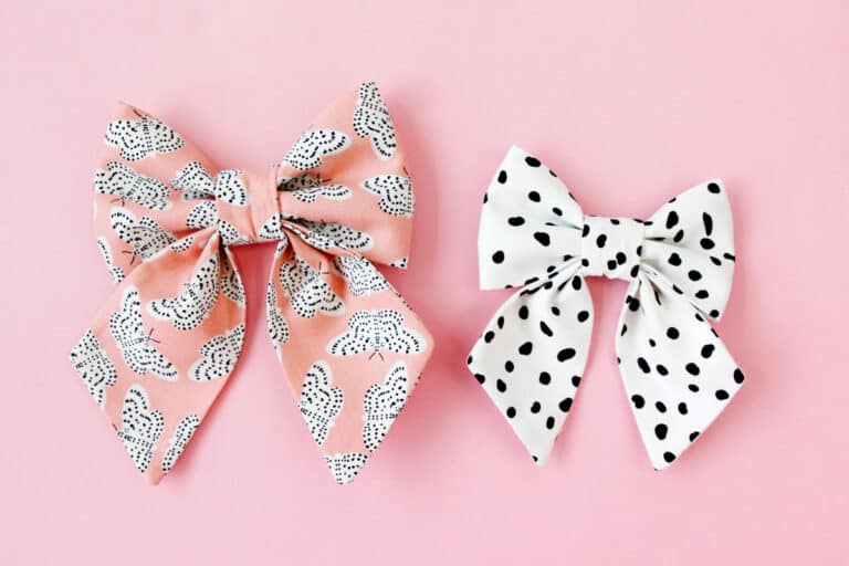 how to make diy dog collar bows see kate sew