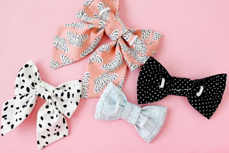 how to make diy dog collar bows see kate sew