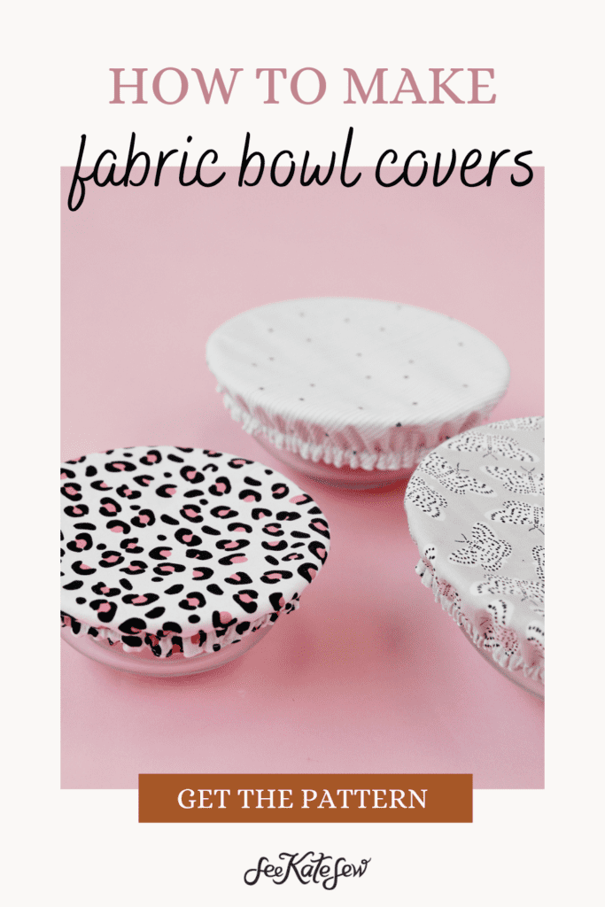 Fabric Bowl Covers Sewing Pattern