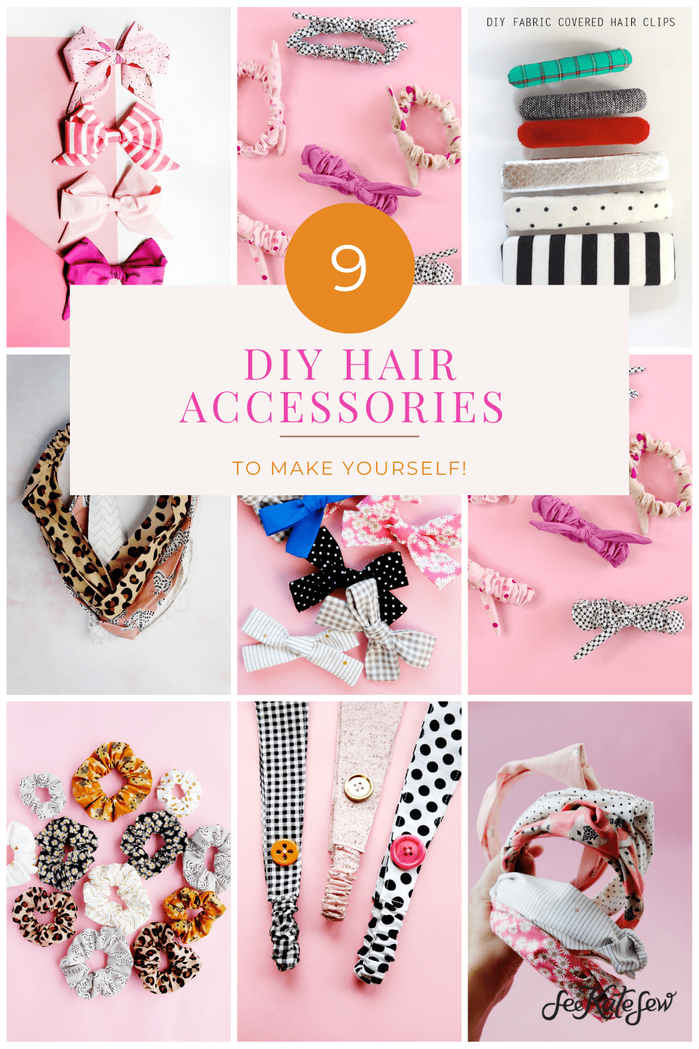 ink Inspire sharp 9 Hair Accessories to Sew - see kate sew