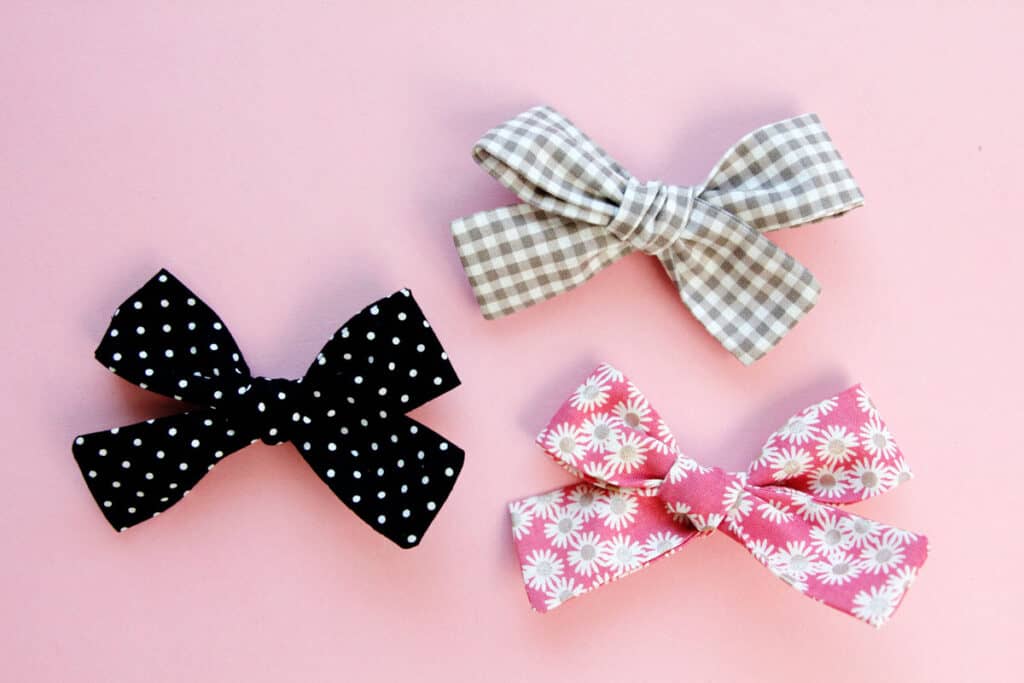 How to Make Hand Tied Hair Bows