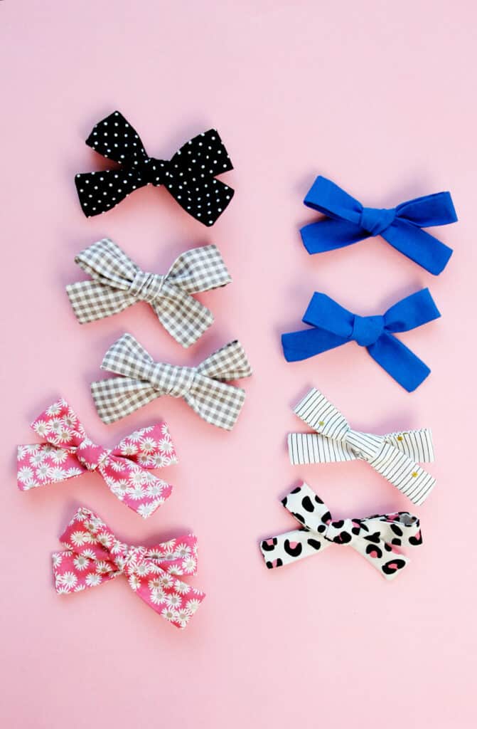 how to make hair bows with fabric