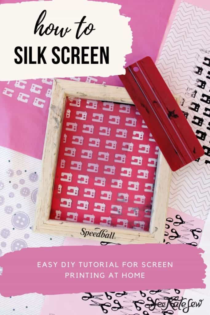 DIY Screenprinting with Speedball Speed Screens - see kate sew