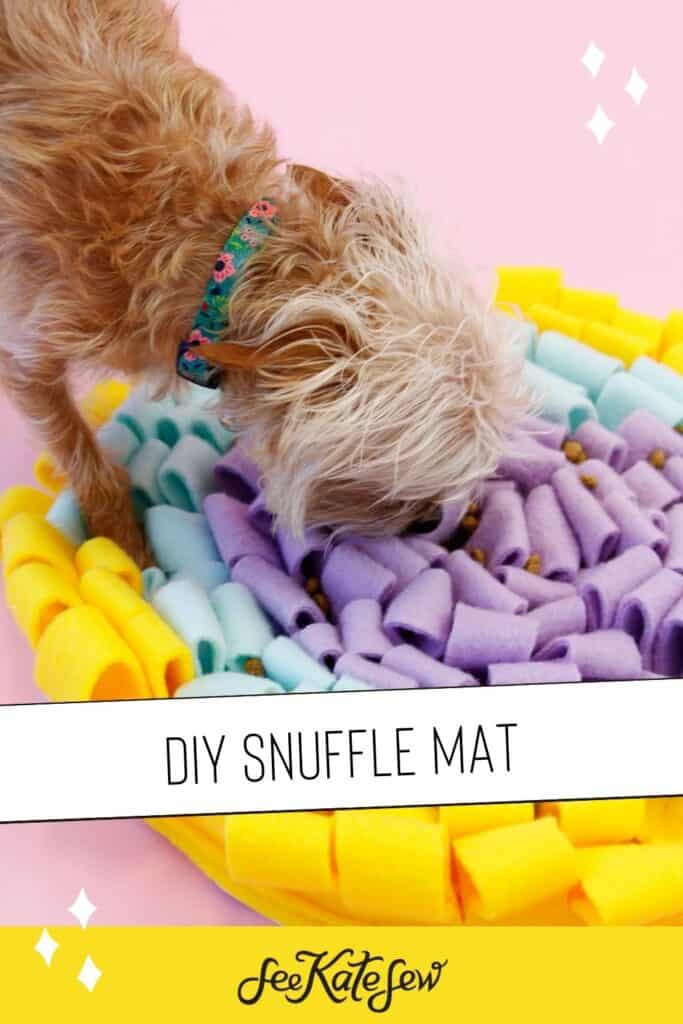 DIY Snuffle Mat for Dogs or Cats - see kate sew