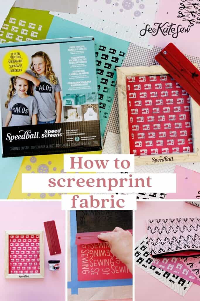 how to screenprint fabric